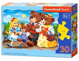 Пазли Castorland Три ведмеді, 30 елементів, 32x23 см