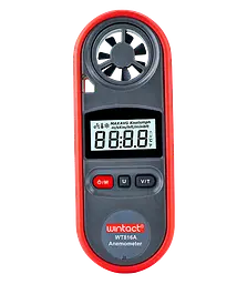 Анемометр цифровий 0,7-30 м/с, -10-45 °C WINTACT WT816A