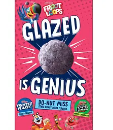 Сухий сніданок Kellogg's Froot Loops Glazed Donut Holes Blueberry Cereal 504г - мініатюра 3