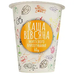 Каша швидкого приготування Ілна вівсяна з ананасом та вершками 60 г - мініатюра 2