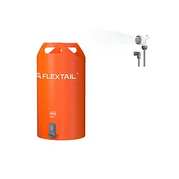 Душ портативний Flextail Tiny Shower Bucket (TSB-700) 20л - з електро насосом - помаранчевий