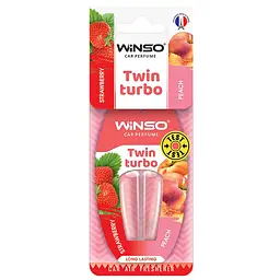 Освіжувач повітря з подвійною капсулою Winso Twin Turbo Strawberry-Peach 538780