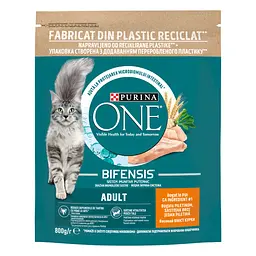 Сухий корм для котів Purina One Adult з куркою та цільними злаками 800 г