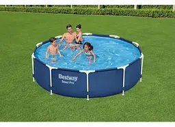 Каркасний басейн Bestway STEEL PRO 305х76 з фільтром та насосом 56679 - мініатюра 7