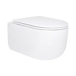 Унітаз підвісний Qtap Taurus безободковий з сидінням Soft-close QT2433084EUQW, Білий