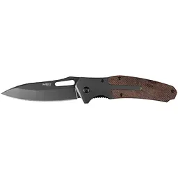 Neo Tools 63-115 Ніж складаний, 22см, лезо 11см, ручка SS+дерев'яна, 3Cr13, лезо з сатиновим покриттям, затискач для ременя