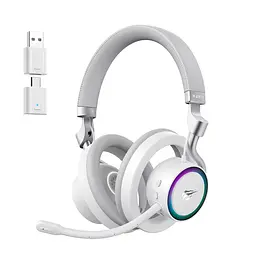 Бездротові ігрові навушники HAVIT Fuxi-H8 White + Gray HAVIT (29171-000) - мініатюра 6