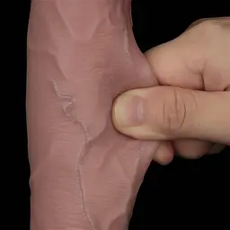 Фалоімітатор - Sliding Skin Pro II Dual Layer Silicone Dong 10" Flesh - мініатюра 2