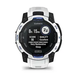 Смарт-годинник Garmin Instinct 3 45mm Solar Whitestone with Whitestone/Bolt Blue Silicone Band (010-02934-03) - мініатюра 10