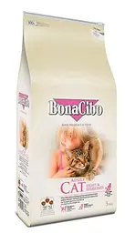 Сухий корм для стерилізованих котів BonaCibo Adult Cat Light&Sterilized 2 кг з м'ясом курки, анчоусами та рисом