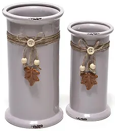 Ваза керамічна Shabby Chic Bona 12.6х12.6х22.8 см sad0001481 - мініатюра 2