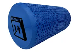 Масажний ролик EasyFit Foam Roller 30 см Синій - мініатюра 1