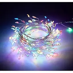 Світлодіодна гірлянда крапля нитка LTL довжина 2,5 м 25led батареї різнокольорова RGB