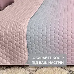Покривало на ліжко Ideia Silhouette двостороннє міцна стібка тканини 220 x 240 см (8-35590_пудра) - мініатюра 3