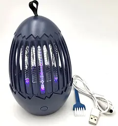 Лампа для комарів акумуляторна 5W від USB 2в1 LED світильник нічник і Електрична пастка знищувач комах 16см UKC Mosquito Killer Lamp LY-841
