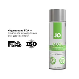 Змазка на водній основі JO H2O Organic Aloe (236 мл), зволожувальний та заспокійливий ефект - мініатюра 5