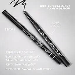 Стійкий олівець для очей IsaDora The Intense Eyeliner 24H Wear & Smudge-proof відтінок 60 Intense Black 0.35 г - мініатюра 5