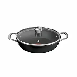 Tefal Сотейник Tefal Excellence+, з кришкою, 24см, алюміній, скло, бакеліт, чорний
