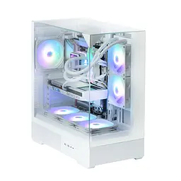 Zalman PC case P40 Prism без БЖ, 2xUSB3.0, 1xUSBType-C, 1x120мм ARGB, VGA 420мм, LCS ready, TG 3x Panels, ATX, білий - мініатюра 6
