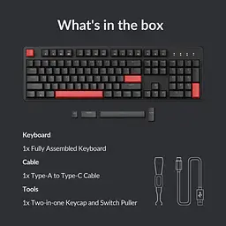Клавіатура Lemokey X3 Keychron Red EN/UKR RGB Black (X3-H1-UA) - мініатюра 3