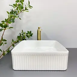 Умивальник VBI Bolzano white накладний VBI-013800, Білий - мініатюра 4