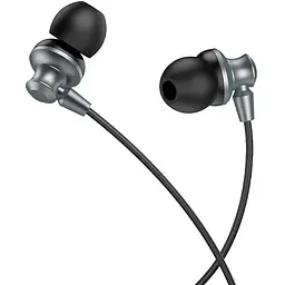 Навушники Hoco Delighted metal universal earphones with microphone M98 чорні - мініатюра 6