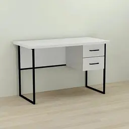 Комп'ютерний стіл Ferrum-decor Таккота 76x140x60 чорний ДСП Білий 32мм (FRD-101931)