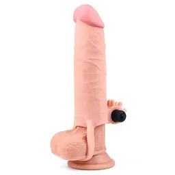Насадка на пеніс Lovetoy Pleasure X-Tender 17.5 см тілесний - мініатюра 2