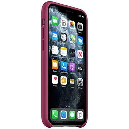 Чохол Silicone case AAA для Apple iPhone 11 Pro 5.8" Малиновий / Pomegranate - мініатюра 3