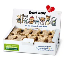 Ласощі для собак Bow wow натуральні кісточки, комплекс для кісток та суглобів з овочів та кологену (30 шт/уп) box