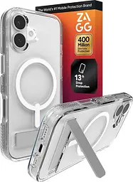 Чохол протиударний із підставкою ZAGG Gear4 Crystal Palace MagSafe для iPhone 16 Прозорий