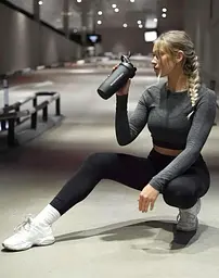 Шейкер спортивний SmartShake металевий Reforce Stainless Steel 30oz/900 мл Black (11150103) - мініатюра 5