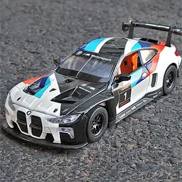Колекційна металева модель автомобіля Автопром BMW M4 GT3 з інерцією, світлом та звуком 1:32 - мініатюра 3