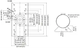 Кронштейн для кріплення на стовп Hikvision DS-1275ZJ-SUS - мініатюра 5