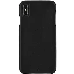 Чехол Case-Mate Barely There Leather Apple iPhone XS Max (CM037858) Black - миниатюра 1