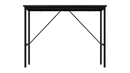 Стіл письмовий Line Тайм Ferrum-decor 750x1000x600 Чорний метал ДСП Венге Магія 16 мм (FRD-106160)