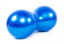 М'яч для фітнесу EasyFit Peanut 45х90 см синій (фітбол горіх-арахіс) (EF-3022-BL)