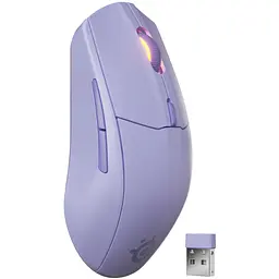 Мишка SteelSeries Rival 3 Gen 2 Wireless, RGB, Лавандовий - мініатюра 5