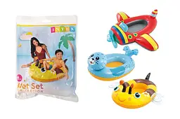Дитячий надувний плотик для плавання Intex Pool Cruisers 59380 від 3 до 6 років 3 види