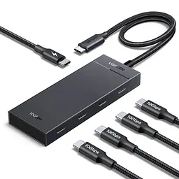 Хаб USB 3.2 Type-C -> 4хUSB-C 3.2 Gen2 10Gbps PD 100W Black CM806 Ugreen - мініатюра 2