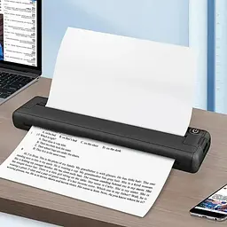 Портативний акумуляторний термопринтер M15 А4, бездротовий, Bluetooth/USB, чорний - мініатюра 6