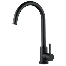 Змішувач для кухні Zerix LUX-011 Black ZX4868 Чорний матовий
