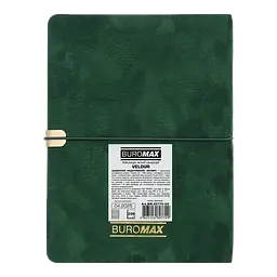 Щоденник недатований Buromax Velour A5 штучна шкіра 336 сторінок зелений (BM.20770-04) - мініатюра 2