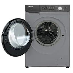Прально-сушильна машина Hitachi фронтальна, 8(5)кг, 1400, A, 60см, дисплей, пара, інвертор, cріблястий - мініатюра 4