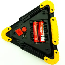 Акумуляторний LED прожектор 3 COB 35SMD RED зі знаком аварійної зупинки світлодіодний ліхтар UKC - мініатюра 7