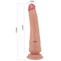 Фалоімітатор Pretty Love Tiemeyer 9.8" 25 см (тілесний) - мініатюра 5