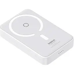 Портативна батарея Baseus MagPro Magnetic Bracket 5000mAh АКБ магнітний білий P10064101223-00 - мініатюра 2