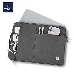 Чохол-карман Wiwu Alpha Slim Sleeve for MacBook 13.3'' Grey [57178] - мініатюра 2