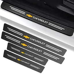 Захисна плівка накладка на пороги для Chevrolet Чорний Карбон 4 шт