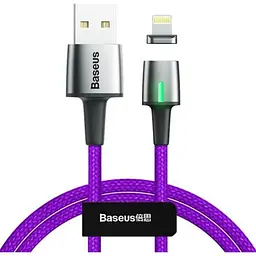 Кабель Baseus Zinc Magnetic Cable USB to Lightning 2.4A 1m CALXC-A05 Purple